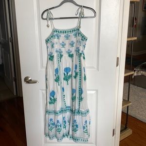 Oliphant Spring Maxi Dress with Pockets